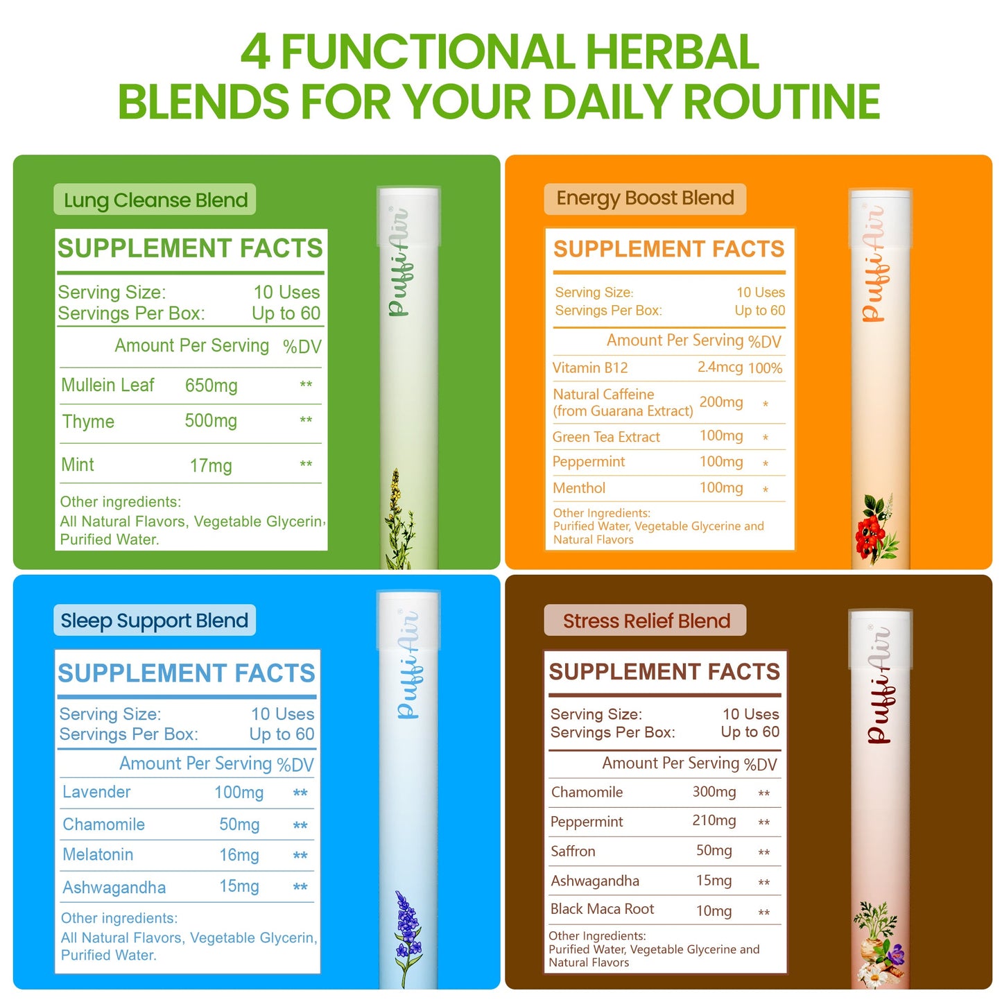 Full Set Diffusers – 4 Aromas in 1 Box