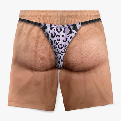 Custom Funny Men Swim Trunks Novelty Optical Illusion Swim Shorts Funny Novelty Party Board Shorts Gift for Husband Boyfriend