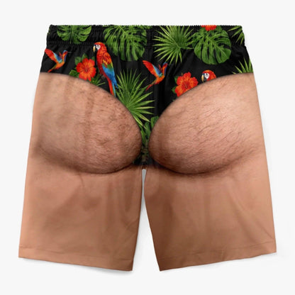 Custom Funny Men Swim Trunks Novelty Optical Illusion Swim Shorts Funny Novelty Party Board Shorts Gift for Husband Boyfriend
