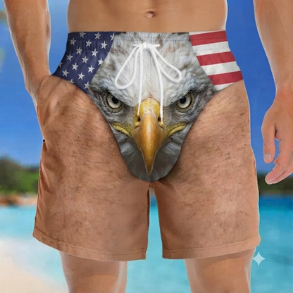 Custom Funny Men Swim Trunks Novelty Optical Illusion Swim Shorts Funny Novelty Party Board Shorts Gift for Husband Boyfriend