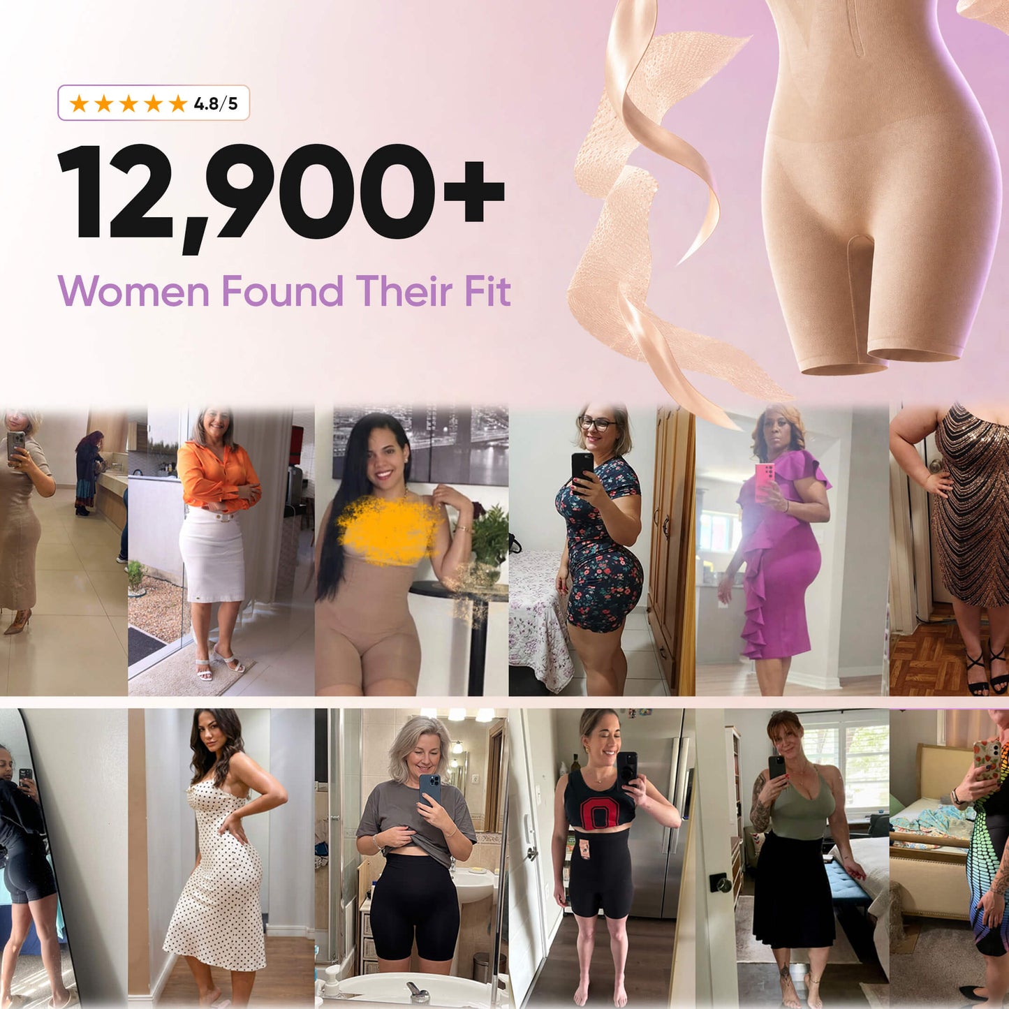 Easelyn TrueShape™ High-Waist Shapewear Shorts