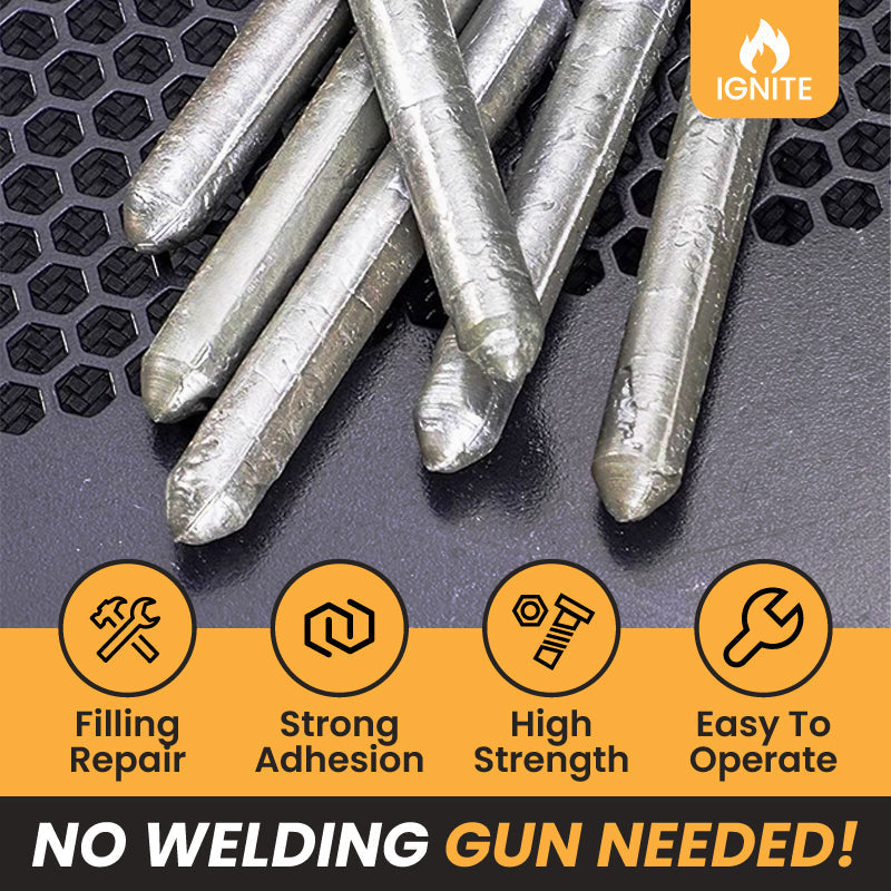 Low temperature welding rods features